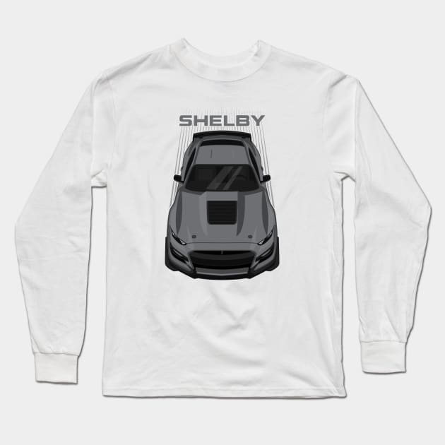 Ford Mustang Shelby GT500 2020-2021 - Magnetic Grey Long Sleeve T-Shirt by V8social